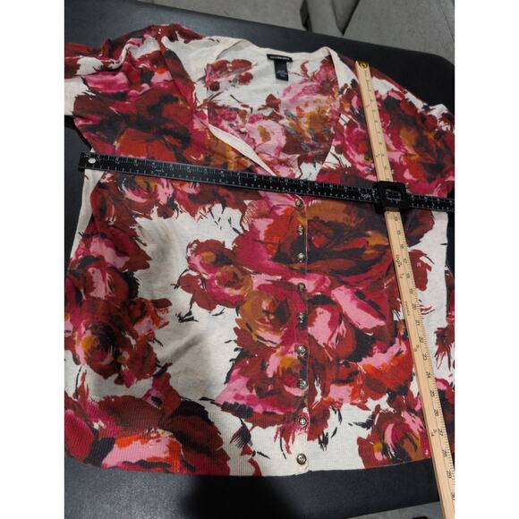 Lane Bryant Cardigan Sweater Women's Plus Size 22/24 Multicolor Bloomcore Shirt - Picture 10 of 13